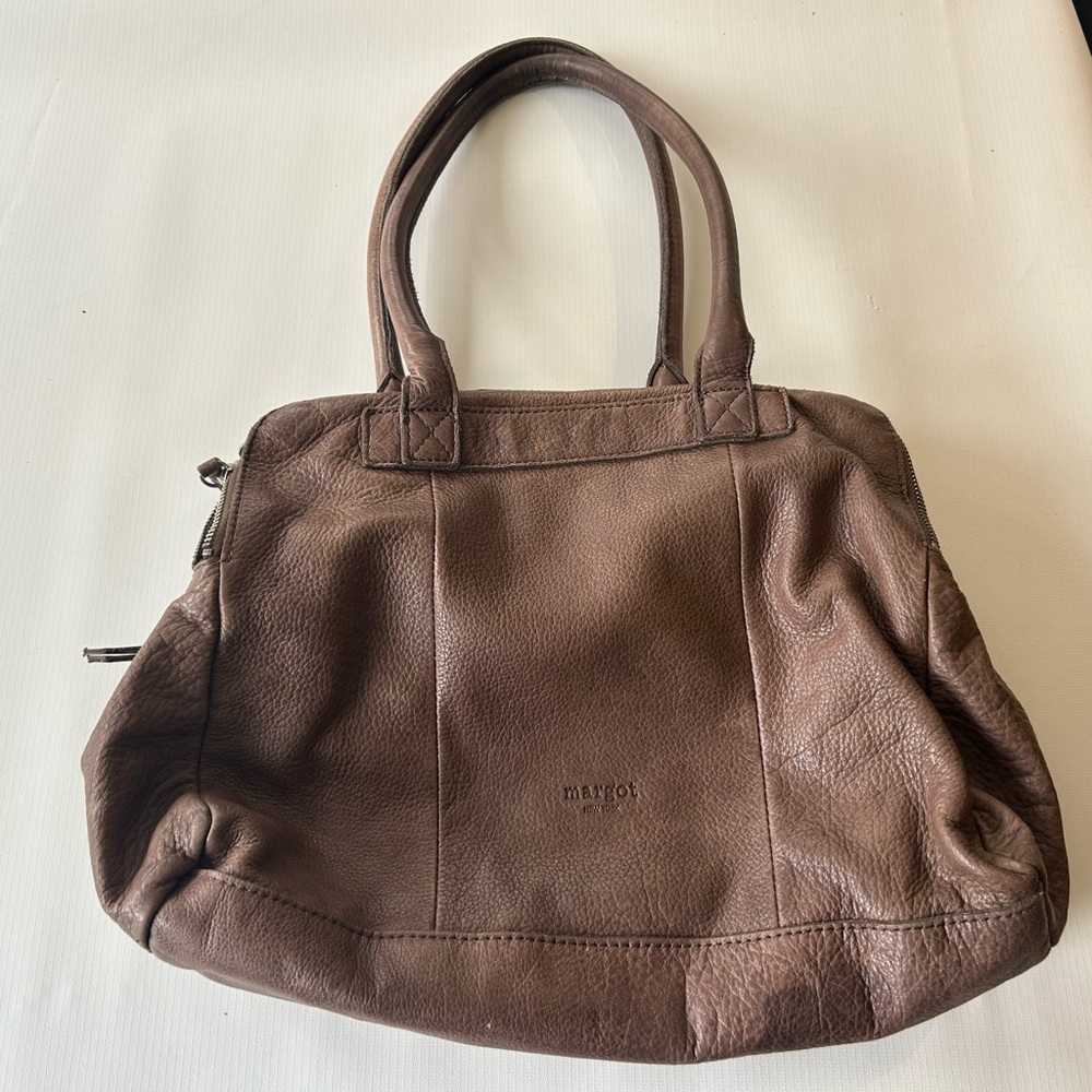 Brown Leather Women's Bag by Margot NYC